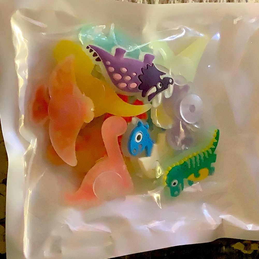 Glow Dino croc charms jibbitz NIP